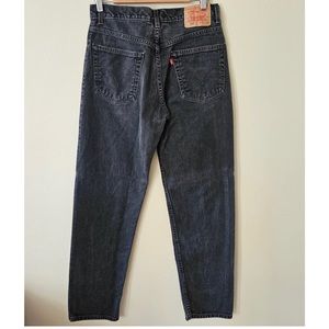 Vintage Levi's Black 550 Relaxed Fit Jeans, Size 32 x 34